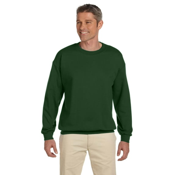 Gildan G180 Adult Heavy Blend Adult 8 oz., 50/50 Fleece Crew, Forest Green, XL