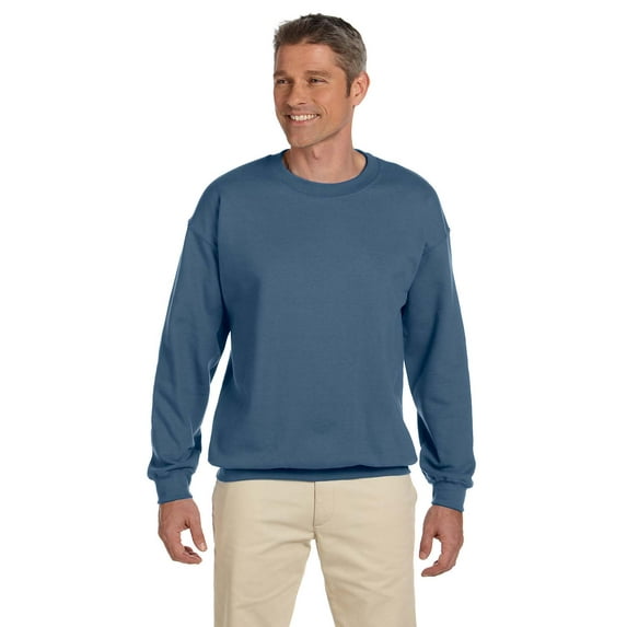 Gildan G180 Adult Heavy Blend Adult 8 oz., 50/50 Fleece Crew, Indigo Blue, L