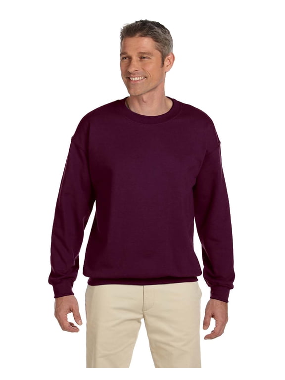 - Heavy Blend Crewneck Sweatshirt - 18000, Maroon, L