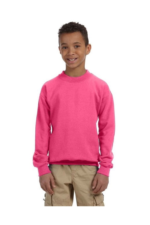 G180B Youth Heavy Blend 50/50 Fleece Crew