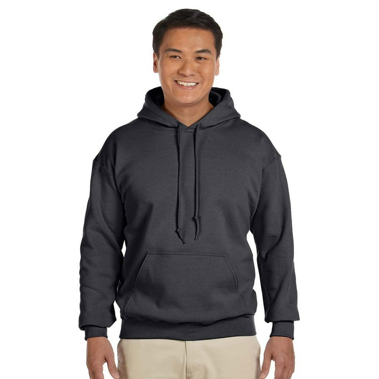 Gildan G185 Heavy Blend Men s Hoodie Charcoal Medium Walmart