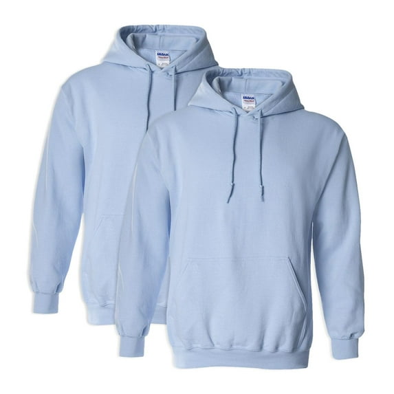Gildan Mens Heavy Blend Hooded Sweatshirt, 3XL, Light Blue (Pack of 2) 2 Light Blue