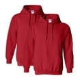 thumbnail image 1 of Gildan G18500 Heavy Blend Adult Unisex Hooded Sweatshirt S Red - 2 Pack, 1 of 1
