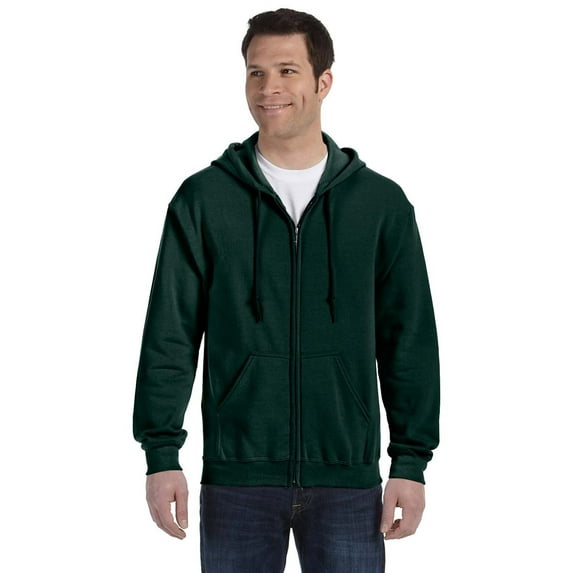 Gildan G186 HeavyBlend Men's Full-Zip Hood -Forest Green-5X-Large