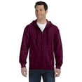 thumbnail image 1 of Gildan G186 HeavyBlend Men's Full-Zip Hood -Maroon-2X-Large, 1 of 2