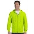 thumbnail image 1 of Gildan G186 HeavyBlend Men's Full-Zip Hood -Safety Green-3X-Large, 1 of 2