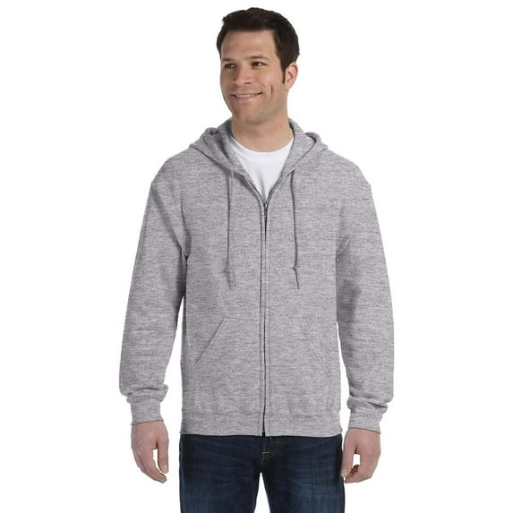 Gildan G186 HeavyBlend Men's Full-Zip Hood -Sport Grey-Medium
