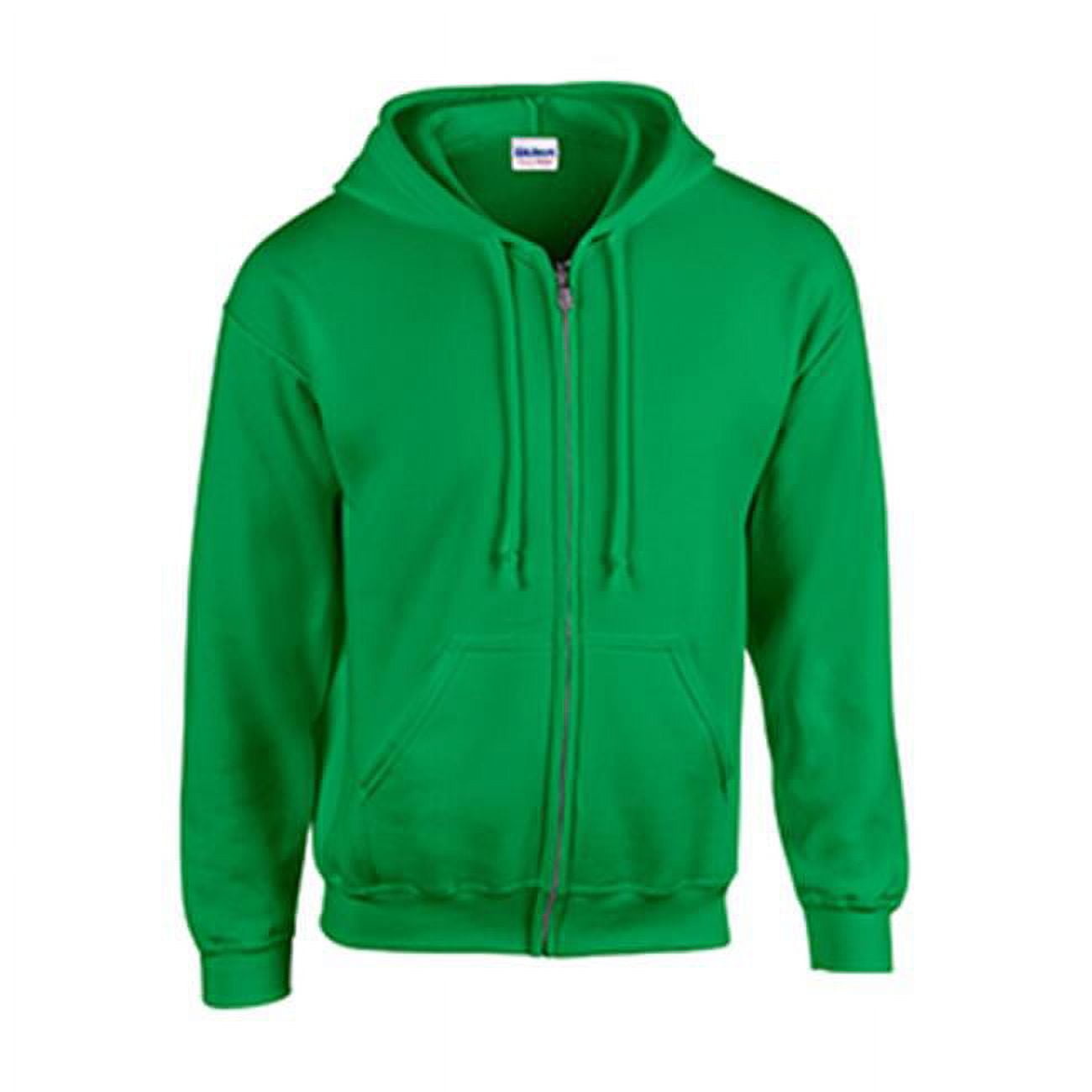 Gildan G18600 Heavy Blend Adult Full Zip Hooded Sweatshirt Irish Green 3X