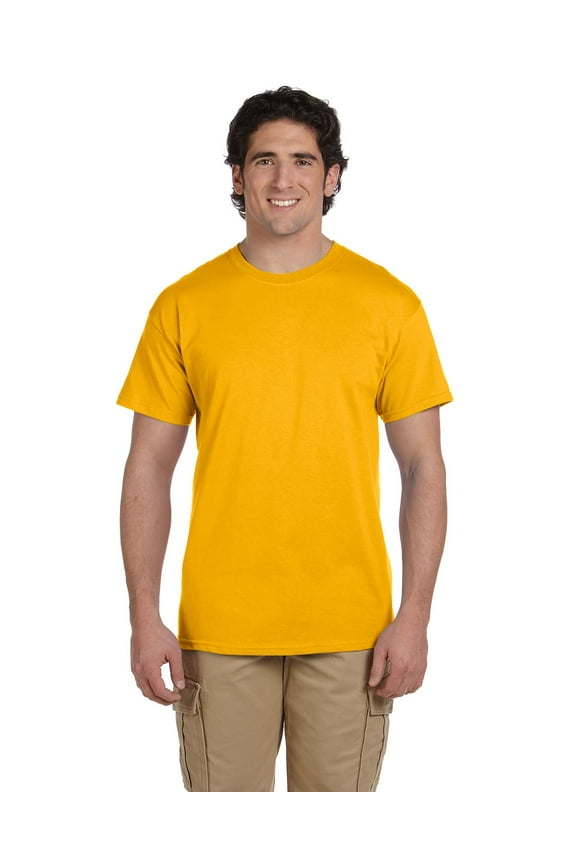Ultra Cotton T-Shirt - G200 6oz., Gold, 5X, Pack Of 10, Mens T-Shirts