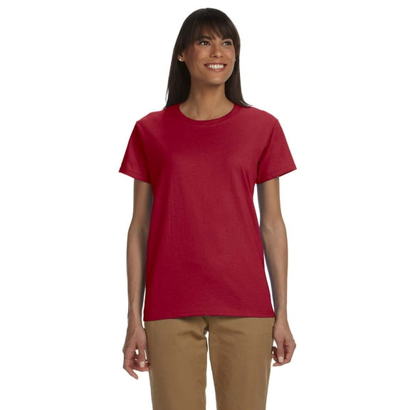 GILDAN G200L LADIES' ULTRA COTTON 6 OZ. T-SHIRT, Cardinal Red, 3X, Pack Of 3, Tshirts for Women