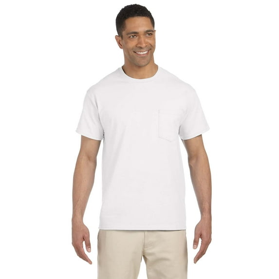 Gildan G230 Adult Ultra Cotton 6 Oz. Pocket T-Shirt, Pack Of 2