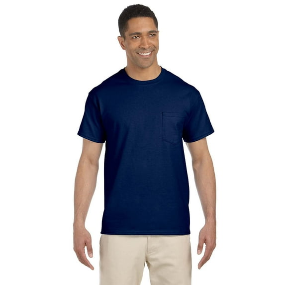 Gildan G230 Adult Ultra Cotton 6 Oz. Pocket T-Shirt, Pack Of 2