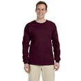 thumbnail image 1 of Gildan G240 Ultra Cotton 100% Cotton Long Sleeve T-Shirt, Maroon, XL, Pack Of 3, Mens Workout Shirts, 1 of 1