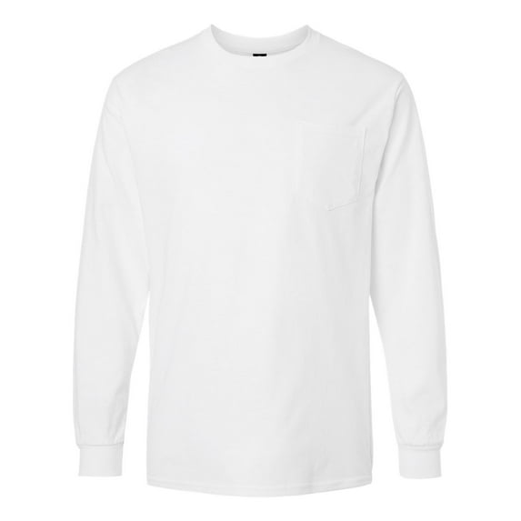 Gildan G241 Adult Ultra Cotton 6 oz. Long-Sleeve Pocket T-Shirt