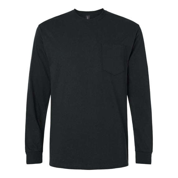 Gildan G241 Adult Ultra Cotton 6 oz. Long-Sleeve Pocket T-Shirt
