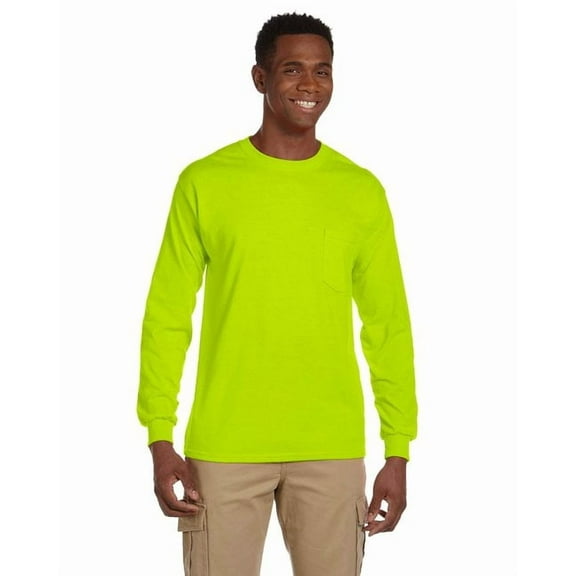 Gildan G241 Adult Ultra Cotton Long-Sleeve Pocket T-Shirt