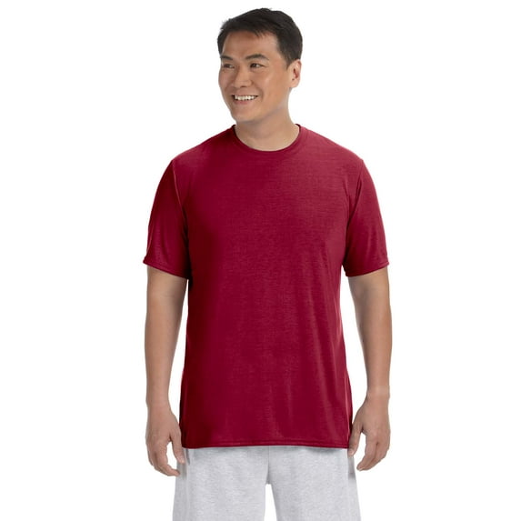 Gildan G420 Adult Performance Adult 5 oz. T-Shirt, Cardinal Red, S, Pack Of 2, Mens T-Shirts