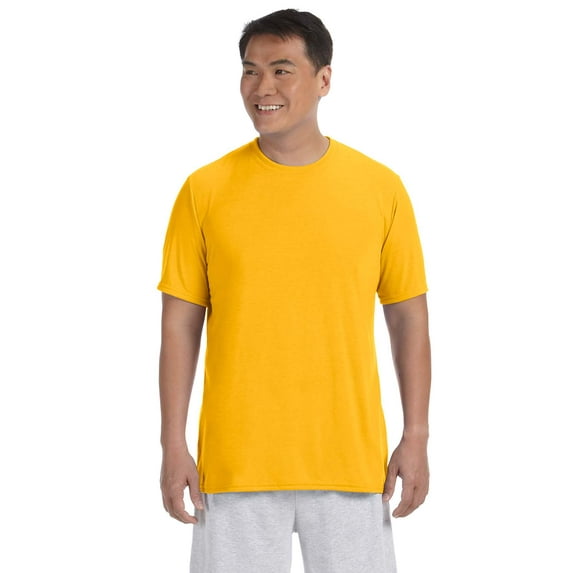 Gildan G420 Adult Performance Adult 5 oz. T-Shirt, Gold, L, Pack Of 5, Mens T-Shirts