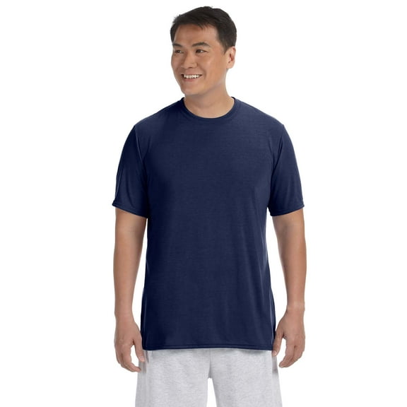 Gildan G420 Adult Performance Adult 5 oz. T-Shirt, Navy, S, Pack Of 5, Mens Workout Shirts