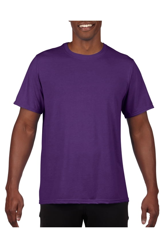 G420 Adult Performance Adult 5 oz. T-Shirt, Purple, M, Pack Of 1, Big and Tall Workout Shirts