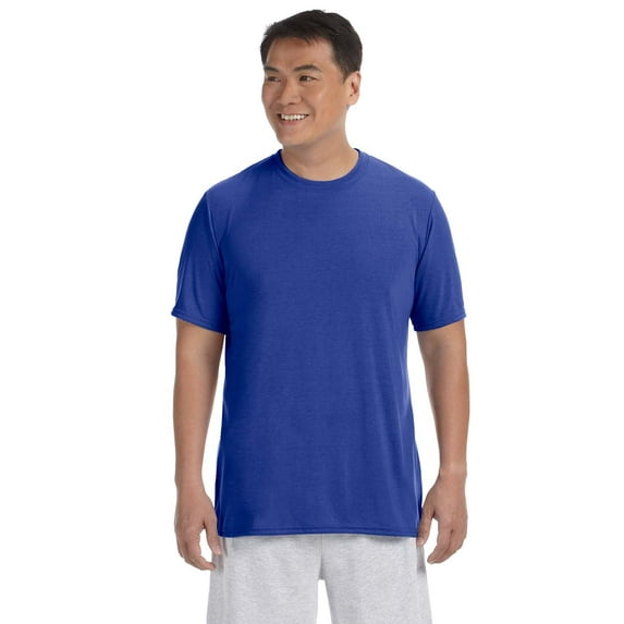 Gildan G420 Adult Performance Adult 5 oz. T-Shirt, Royal, M, Pack Of 3, Mens Workout Shirts