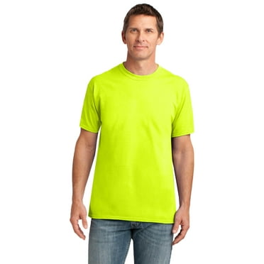 Gildan G420 Adult Performance Adult 5 oz. T-Shirt, Safety Green, XL, Pack Of 5, Mens T-Shirts