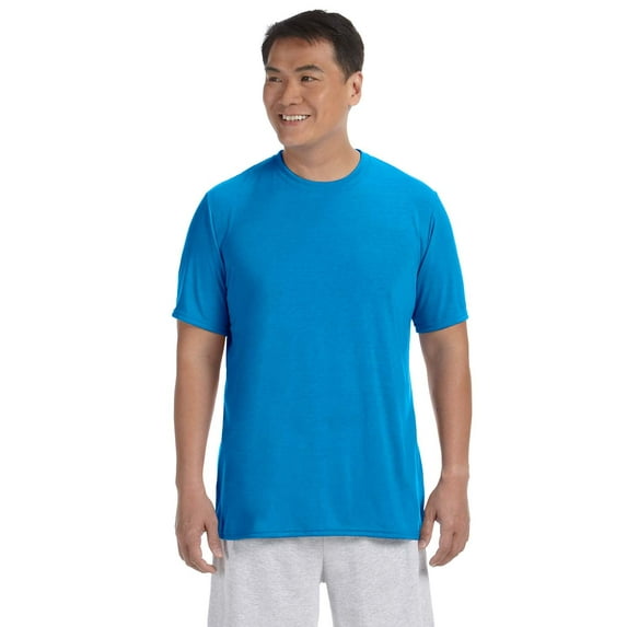 Gildan G420 Adult Performance Adult 5 oz. T-Shirt, Sapphire, M, Pack Of 5, Mens T-Shirts