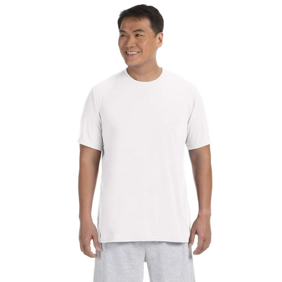 Gildan G420 Adult Performance Adult 5 oz. T-Shirt, White, 3X, Pack Of 10, Mens Workout Shirts