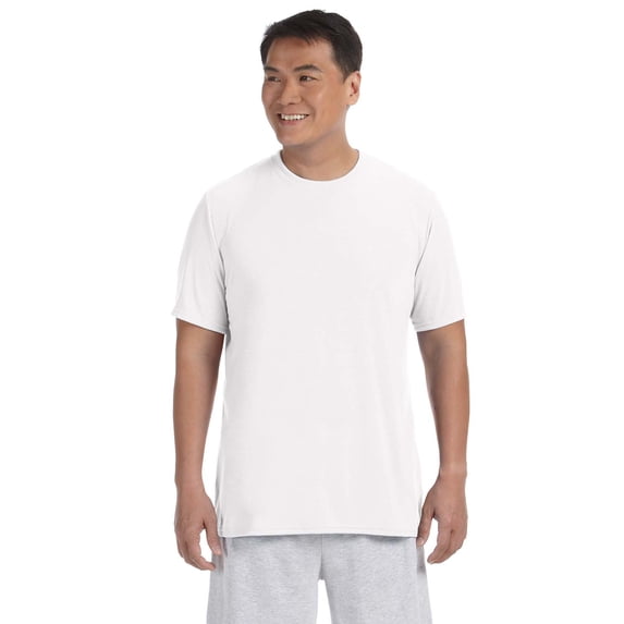 Gildan G420 Adult Performance Adult 5 oz. T-Shirt, White, L, Pack Of 6, Mens T-Shirts