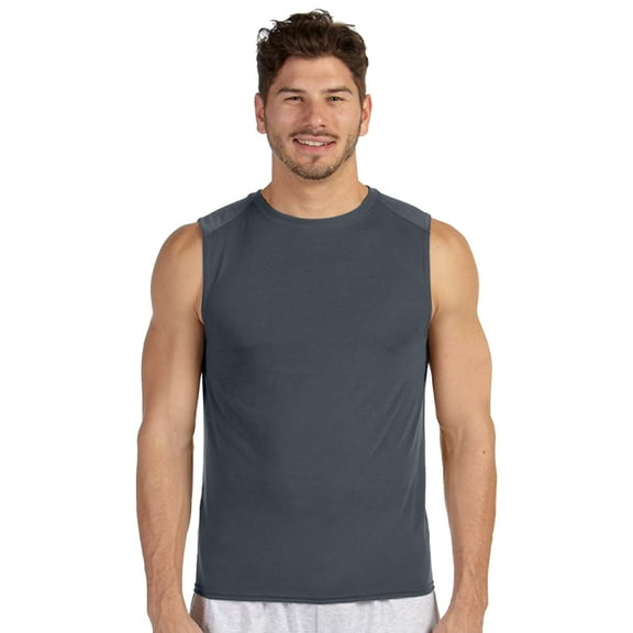 Gildan G427 Performance Sleeveless T-Shirt -Charcoal-Small