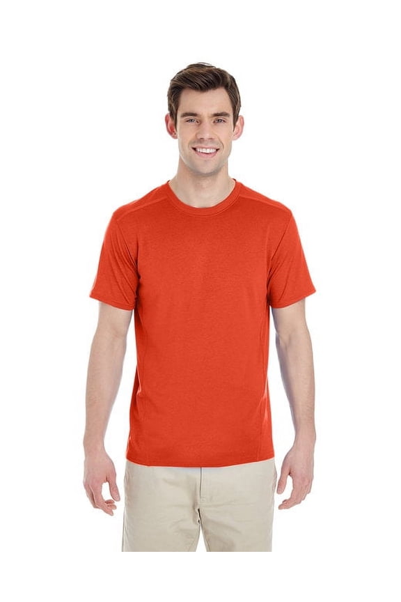 G470 Men's Tech Short-Sleeve Performance T-Shirt Marbled Orange 3XL