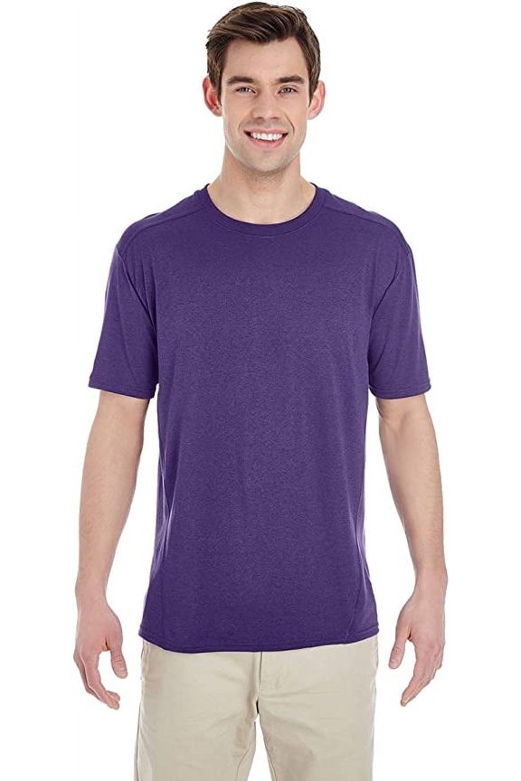 G470 Men's Tech Short-Sleeve Performance T-Shirt Marbled Purple 3XL