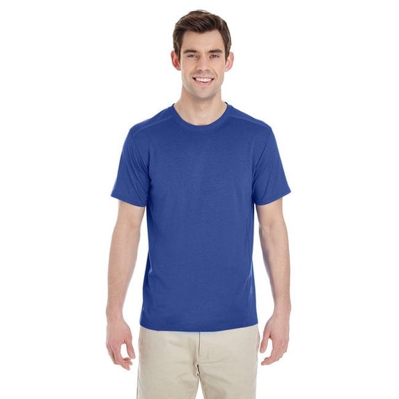 Gildan G470 Men's Tech Short-Sleeve Performance T-Shirt Marbled Royal 3XL