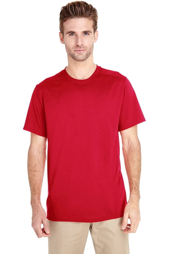 G470 Men's Tech Short-Sleeve Performance T-Shirt Red XS