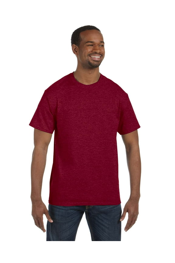 G500 Adult Heavy Cotton T-Shirt, ANTQUE CHERRY RD, S, Pack Of 5, Mens T-Shirts
