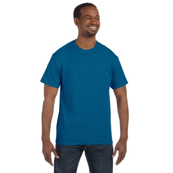 Gildan G500 Adult Heavy Cotton T-Shirt, Antique Sapphire, S, Pack Of 5, Mens T-Shirts