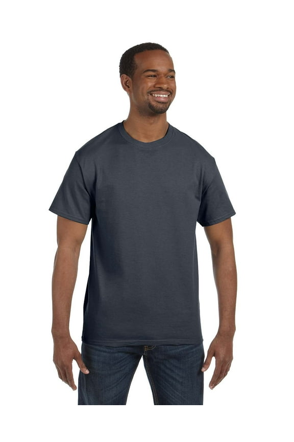 G500 Adult Heavy Cotton T-Shirt, Charcoal, XL, Pack Of 10, Mens T-Shirts