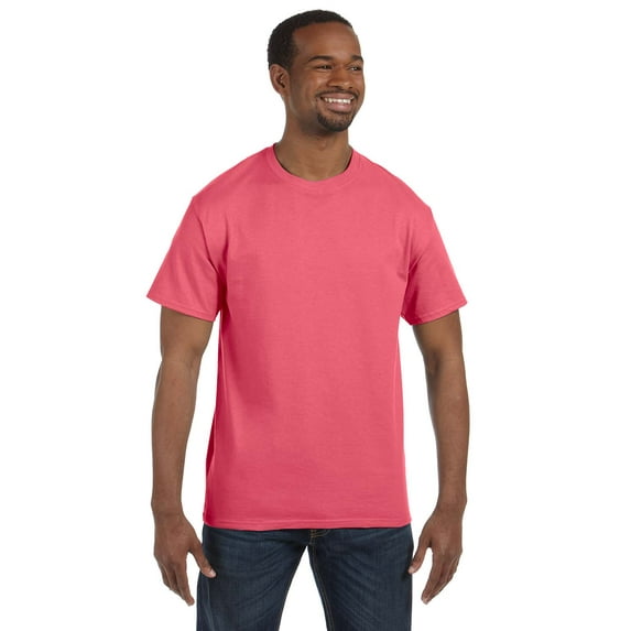 Gildan G500 Adult Heavy Cotton T-Shirt, Coral Silk, 2X, Pack Of 10, Mens T-Shirts