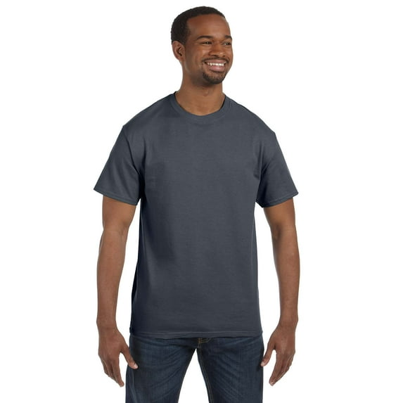 Gildan G500 Adult Heavy Cotton T-Shirt, Dark Heather, XL, Pack Of 10, Mens Workout Shirts