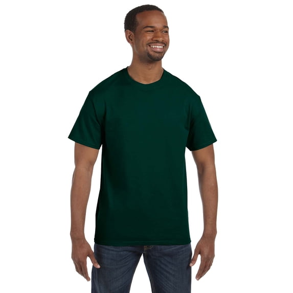 Gildan G500 Adult Heavy Cotton T-Shirt, Forest Green, XL, Pack Of 12, Mens T-Shirts