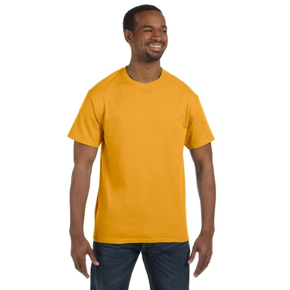 Gildan G500 Adult Heavy Cotton T-Shirt, Gold, S, Pack Of 6, Mens T-Shirts