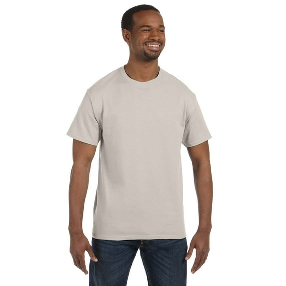 Gildan G500 Adult Heavy Cotton T-Shirt, Ice Grey, M, Pack Of 5, Mens T-Shirts