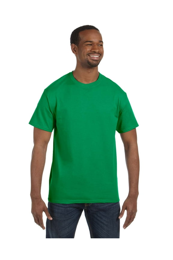 G500 Adult Heavy Cotton T-Shirt, Irish Green, 3X, Pack Of 3, Mens T-Shirts