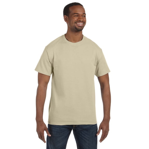 Gildan G500 Adult Heavy Cotton T-Shirt, Sand, 3X, Pack Of 6, Mens T-Shirts