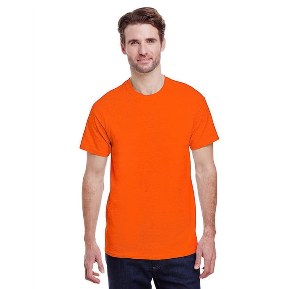 Gildan G500 Adult Unisex Antique Orange Heavy Cotton T-Shirts, 3 Pack in Size L