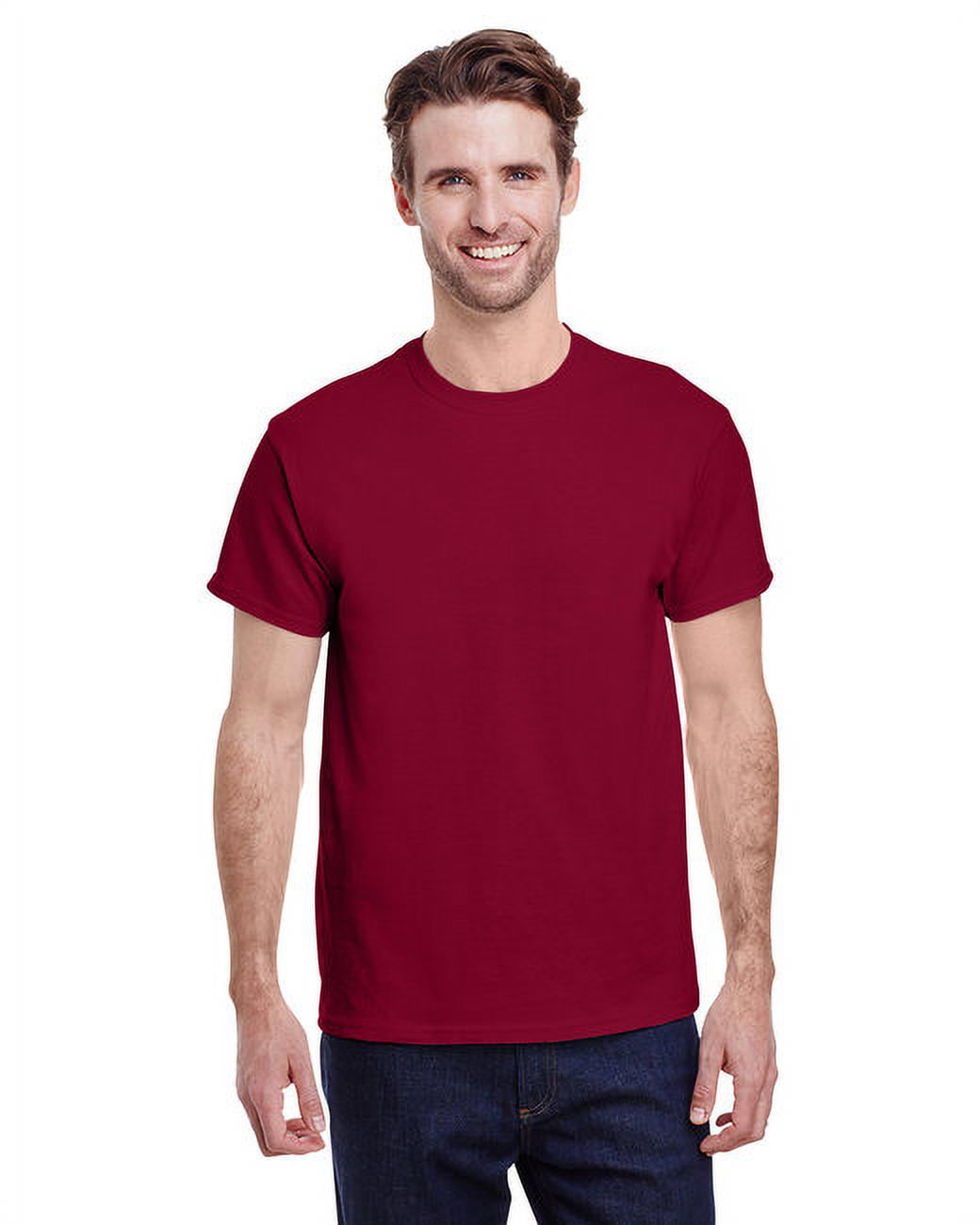 Gildan G500 Adult Unisex Cardinal Red Heavy Cotton T-Shirts, 3 Pack in ...