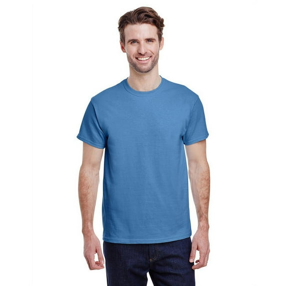Gildan G500 Adult Unisex Carolina Blue Heavy Cotton T-Shirts, 3 Pack in Size L
