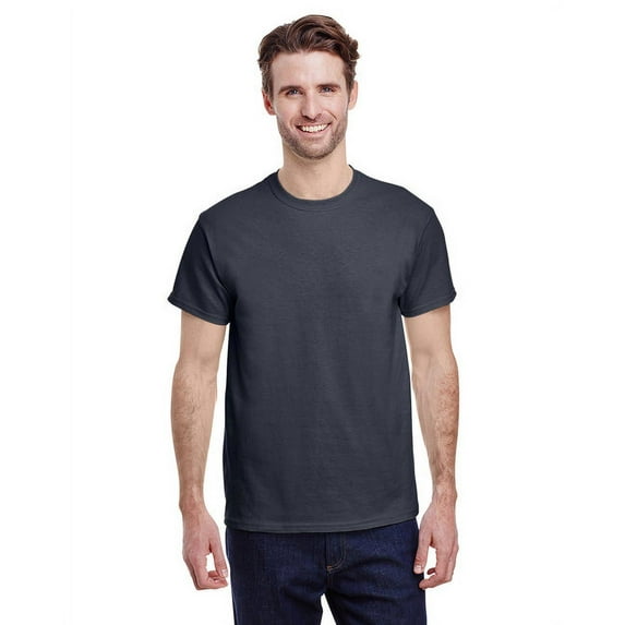 Gildan G500 Adult Unisex Charcoal Heavy Cotton T-Shirts, 3 Pack in Size L
