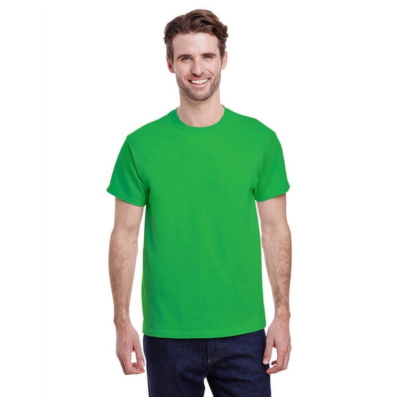 Gildan G500 Adult Unisex Electric Green Heavy Cotton T-Shirts, 3 Pack in Size 3XL