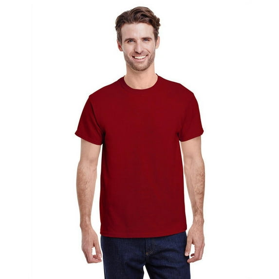 Gildan G500 Adult Unisex Garnet Heavy Cotton T-Shirts, 3 Pack in Size L